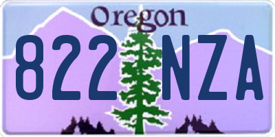 OR license plate 822NZA