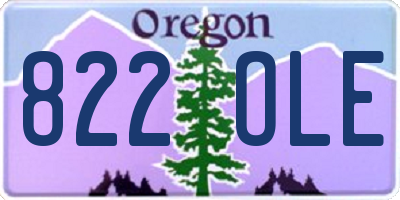 OR license plate 822OLE