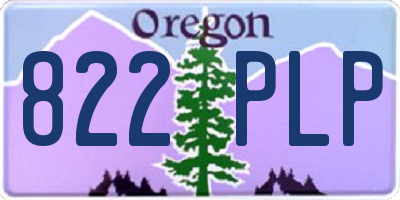 OR license plate 822PLP