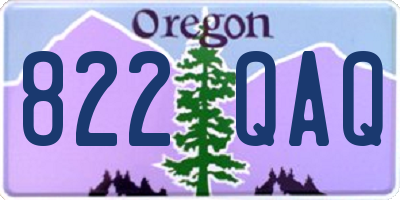 OR license plate 822QAQ