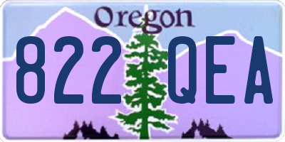 OR license plate 822QEA