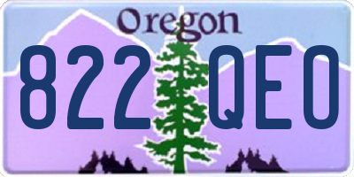 OR license plate 822QEO