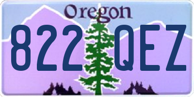 OR license plate 822QEZ