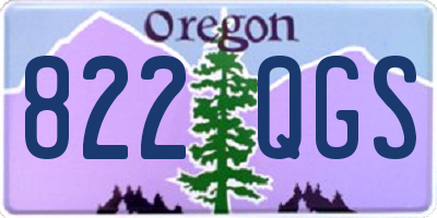 OR license plate 822QGS