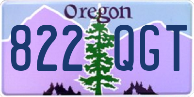 OR license plate 822QGT