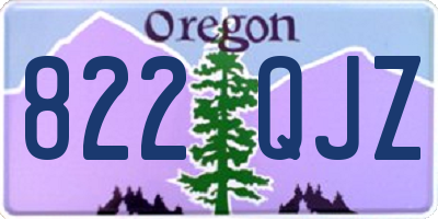 OR license plate 822QJZ
