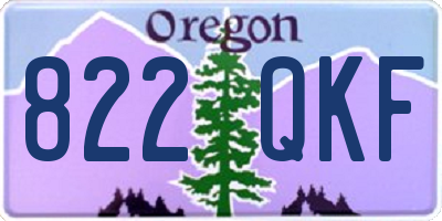 OR license plate 822QKF