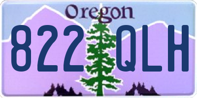 OR license plate 822QLH