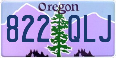 OR license plate 822QLJ