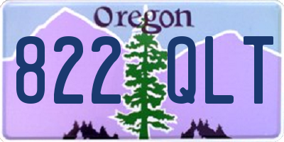 OR license plate 822QLT
