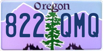 OR license plate 822QMQ