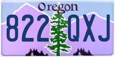 OR license plate 822QXJ