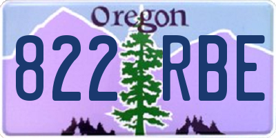 OR license plate 822RBE