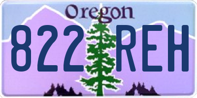 OR license plate 822REH