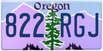 OR license plate 822RGJ