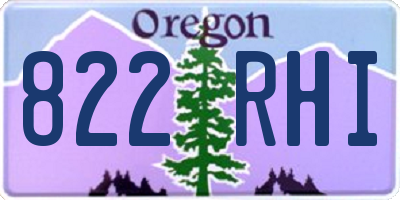 OR license plate 822RHI