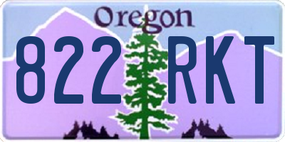 OR license plate 822RKT