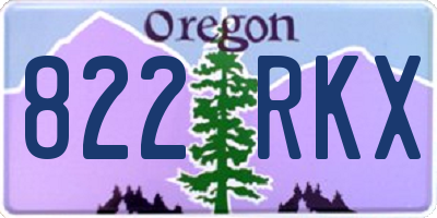 OR license plate 822RKX
