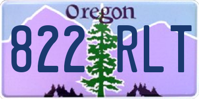 OR license plate 822RLT