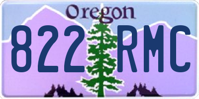 OR license plate 822RMC