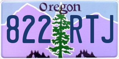 OR license plate 822RTJ