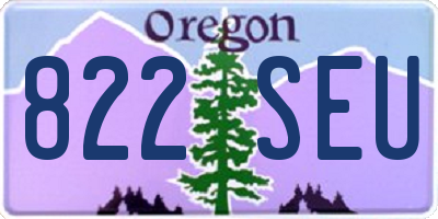 OR license plate 822SEU