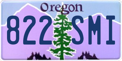 OR license plate 822SMI