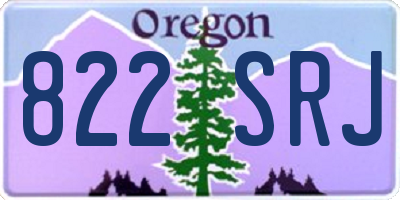 OR license plate 822SRJ