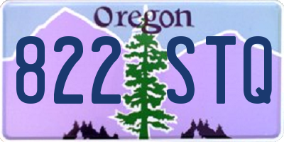 OR license plate 822STQ