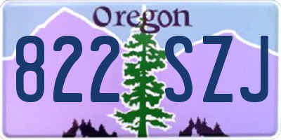 OR license plate 822SZJ