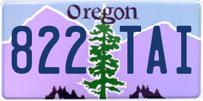 OR license plate 822TAI