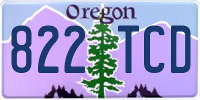 OR license plate 822TCD