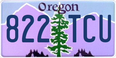 OR license plate 822TCU