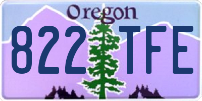 OR license plate 822TFE