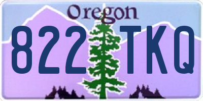 OR license plate 822TKQ