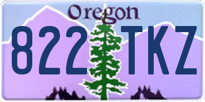 OR license plate 822TKZ
