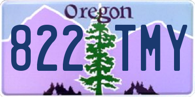 OR license plate 822TMY