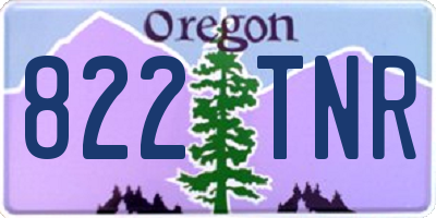 OR license plate 822TNR