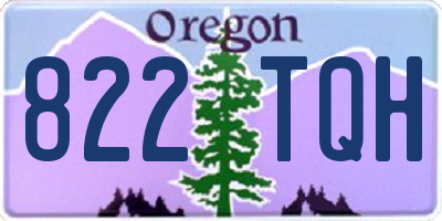 OR license plate 822TQH