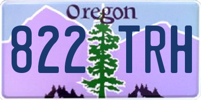 OR license plate 822TRH