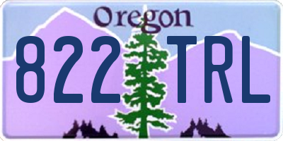 OR license plate 822TRL