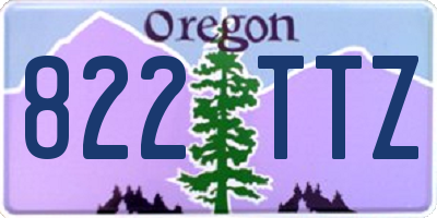 OR license plate 822TTZ
