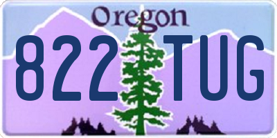 OR license plate 822TUG