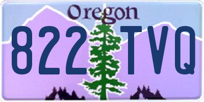 OR license plate 822TVQ