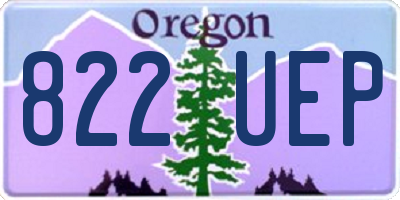 OR license plate 822UEP