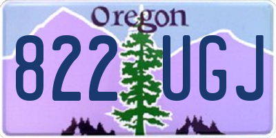 OR license plate 822UGJ
