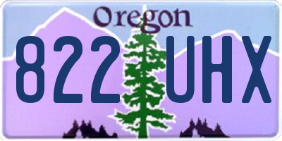 OR license plate 822UHX