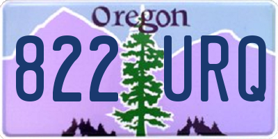 OR license plate 822URQ