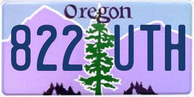 OR license plate 822UTH