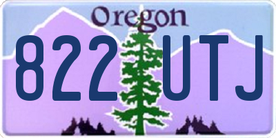 OR license plate 822UTJ